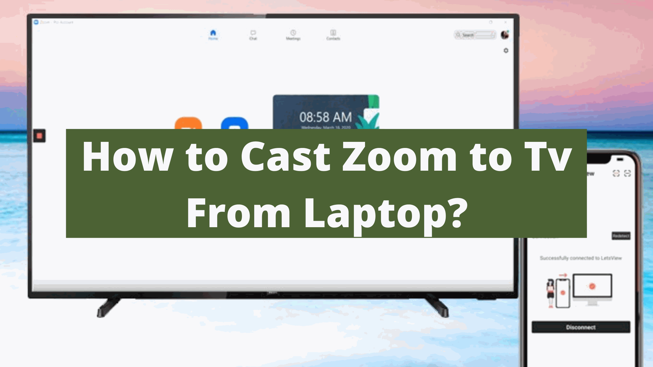 How to Cast Zoom to Tv From Laptop?