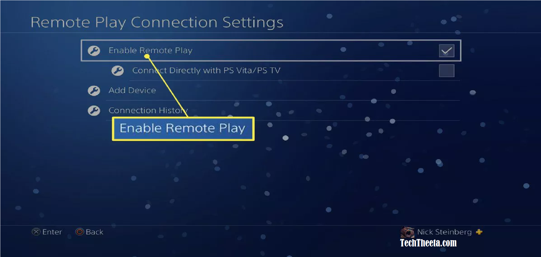 Enable play remote